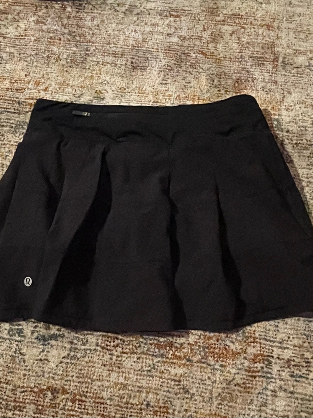 Lululemon Black Pace Revival Skirt with Subtle Pleats